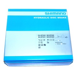 Hamulec tarczowy hydrauliczny SHIMANO BL-MT200/BR-MT200 PRZEDNI, przewód 1000 mm, klocki  żywiczne